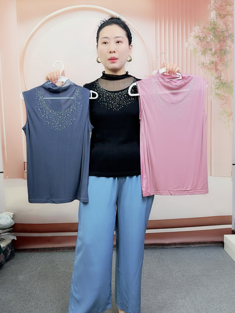 【婵阅】100桑蚕丝上衣202671872432118·灰色