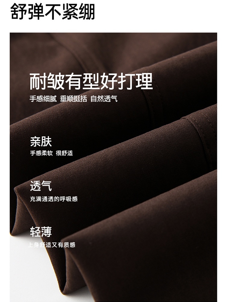 【品牌工厂出品】和顺圣春秋松紧腰休闲阔腿裤26083·藏青
