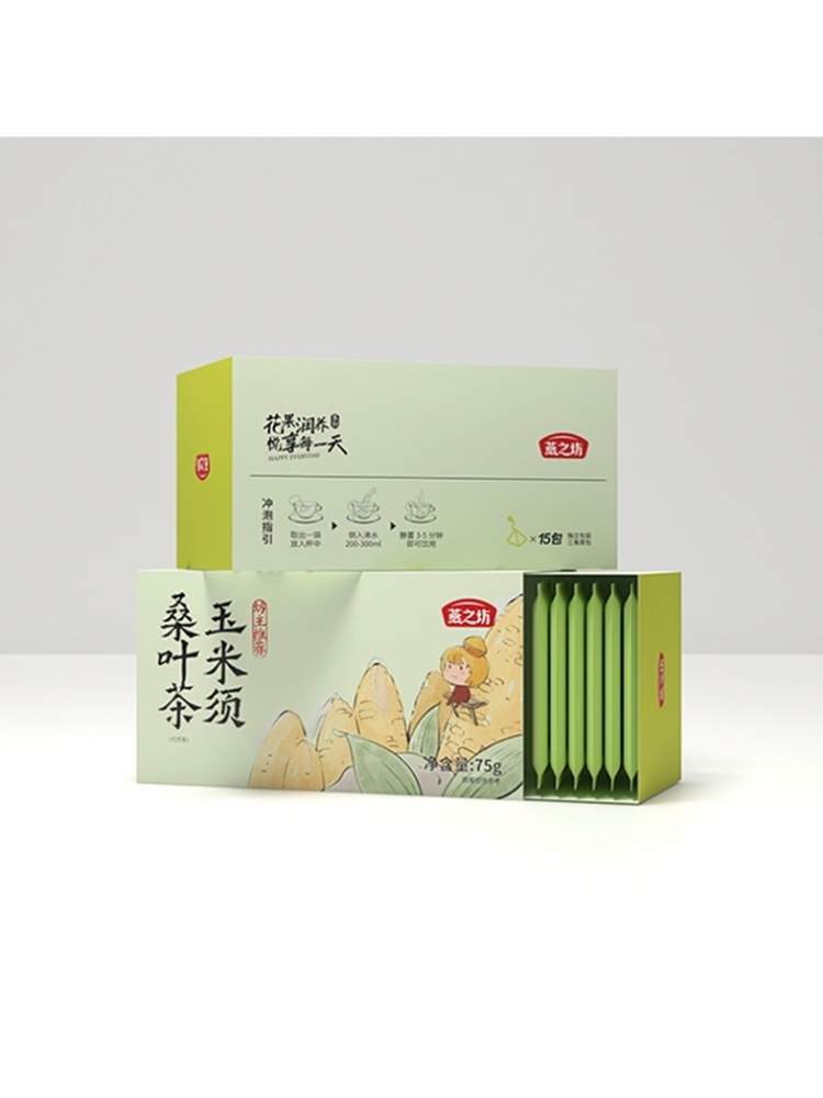 【燕之坊】玉米须桑叶茶75g（15包）*3盒