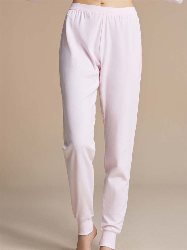 纤丝鸟舒适全棉系列女士单裤2条组·浅粉色