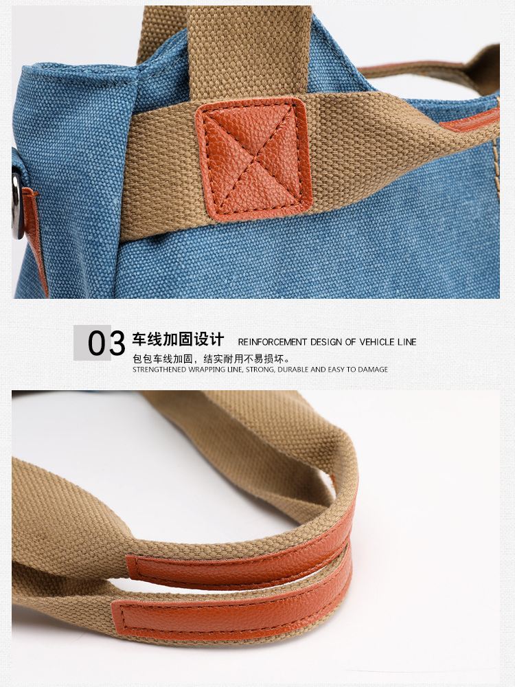 KVKY复古轻便耐用帆布包1951·咖啡色