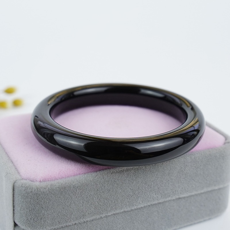 美润·和田玉帝王紫圆圆满满手镯59mm