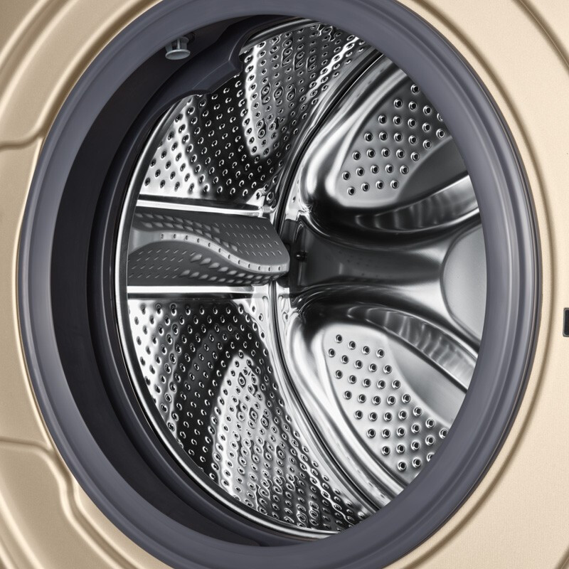美的全自动10公斤滚筒洗衣机  洗烘一体MG100-1451WDY-G21G·金色