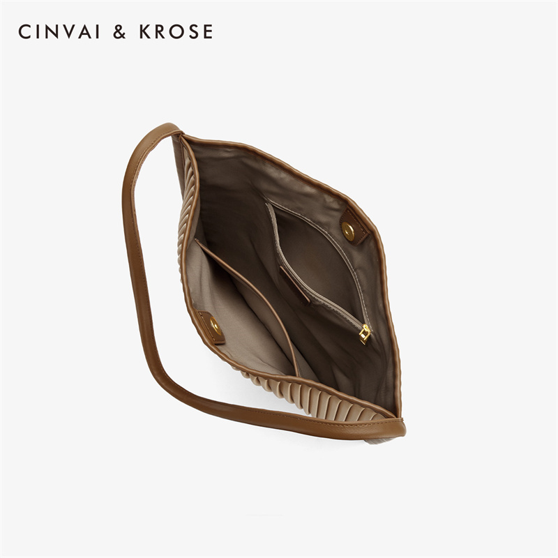 CinvaiKrose 包包包包潮百搭托特包大容量女包单肩包B6241·卡其色