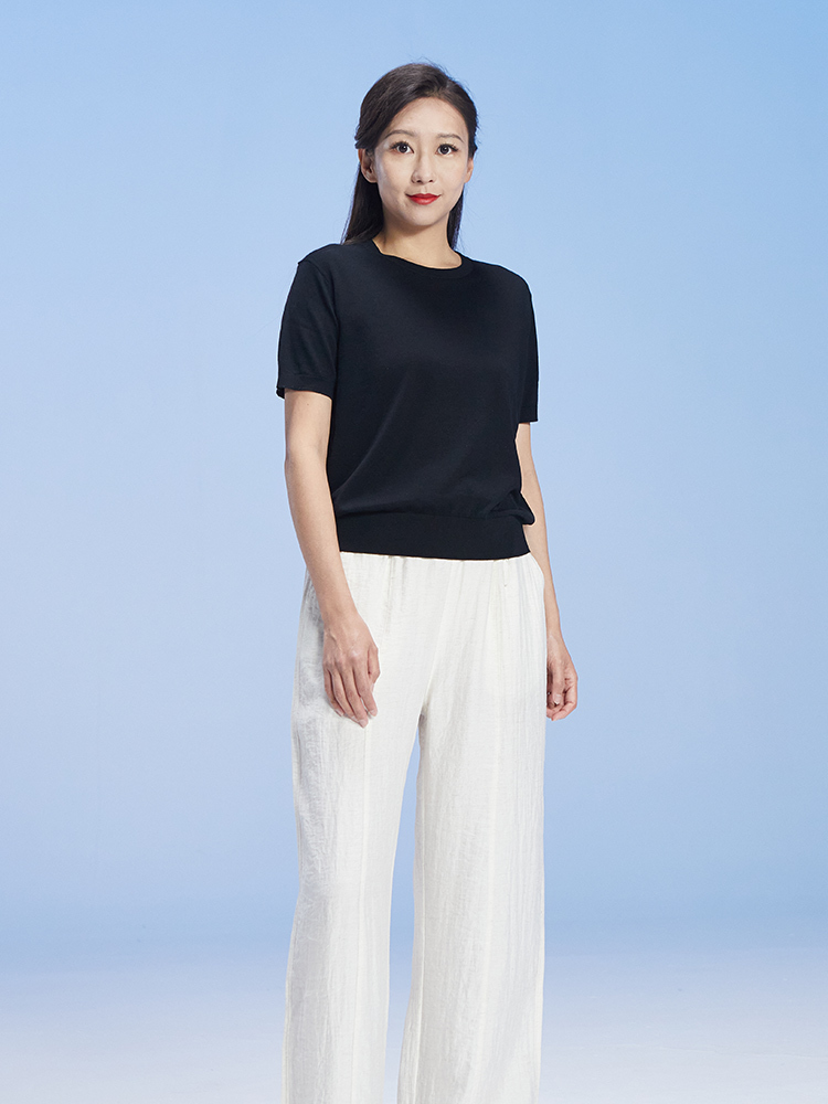 SOCOCOLURE圣可卡奈尔针织半袖女款·黑色