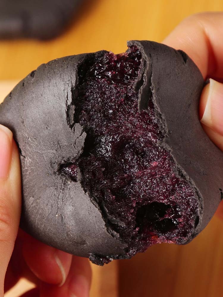 【无蔗糖】五黑桑葚紫米饼250克*5袋