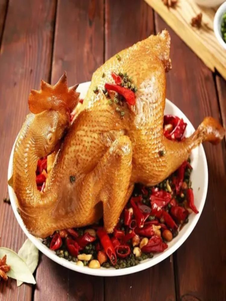 【整只鸡】手撕麻椒鸡 500g*2只 熟食麻椒鸡 麻辣烧鸡即食五香扒鸡