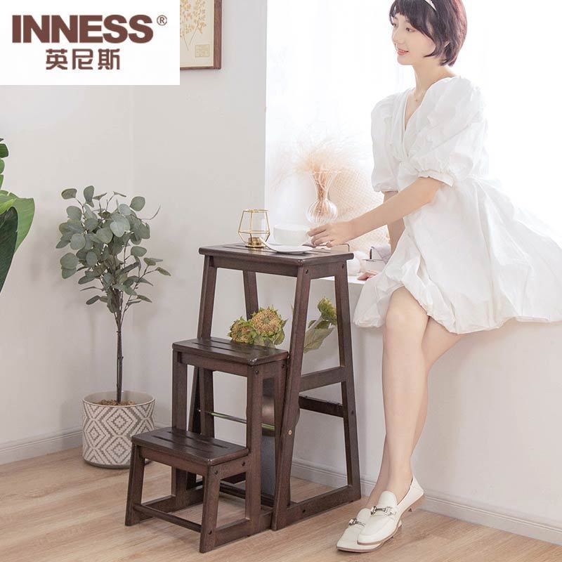 英尼斯（INNESS）实木二层梯凳·白色