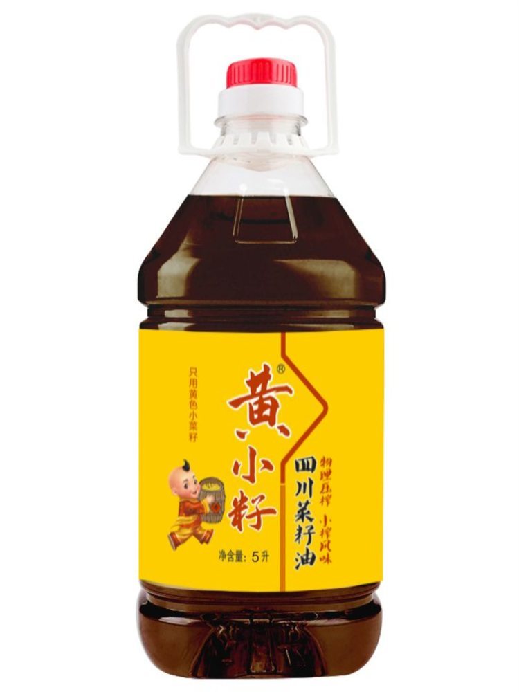 纯正菜籽油 约10斤 5L大桶 四川菜油压榨浓香食用桶装