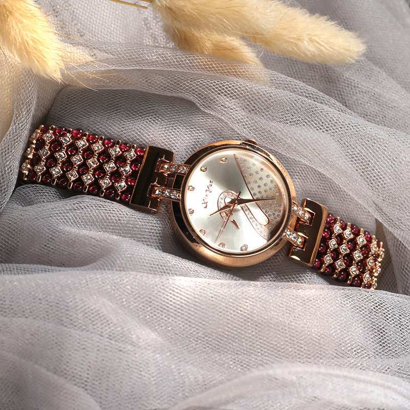 美润珠宝 石榴石时尚轻奢款手表·天鹅表盘