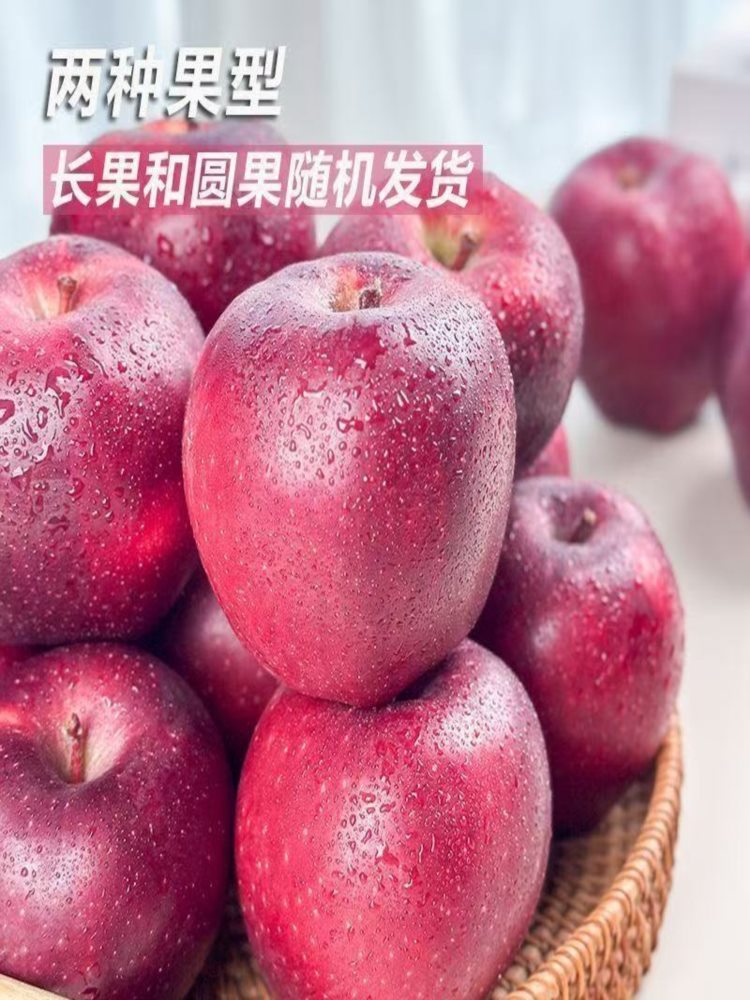 【果园精选】花牛苹果 净重8.5斤装 果径70-80mm  优选甘肃核心产区
