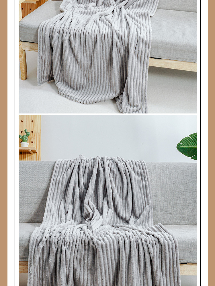博洋生活简约法兰绒休闲毯100*150cm/450g