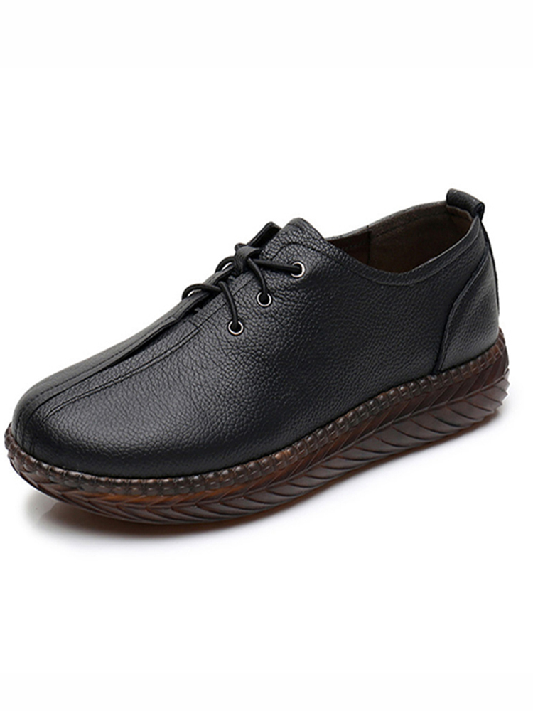 日本品牌Bakerloo牛皮一脚蹬舒适女鞋·黑色