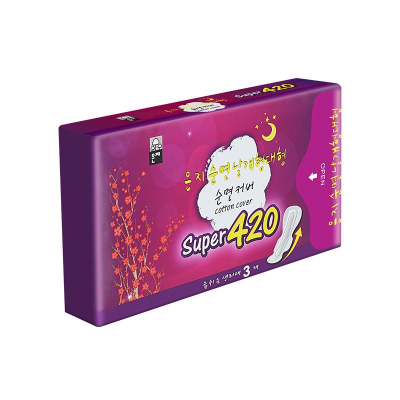 恩芝420超长夜用卫生巾420mm3p420mm3p