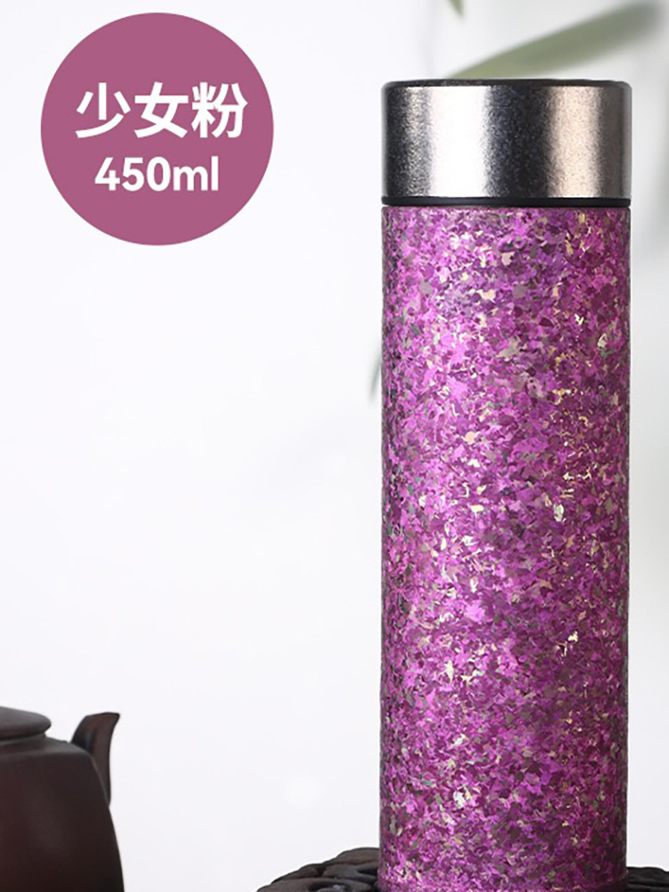 纯钛轻奢高颜值色彩锁鲜保温杯450m·礼盒