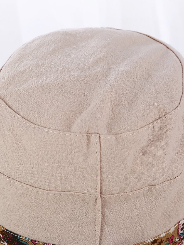 玖策民族风大檐太阳帽A25-3-m8591·酒红色