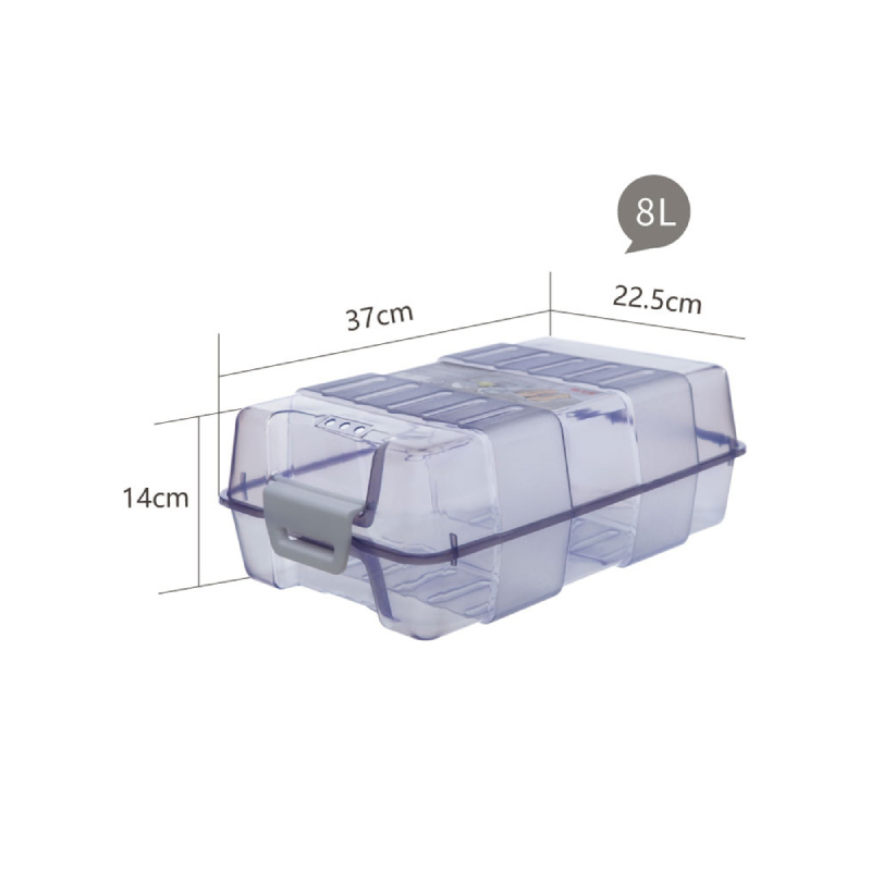 禧天龙鞋靴收纳箱翻盖叠加组合鞋盒 8个装