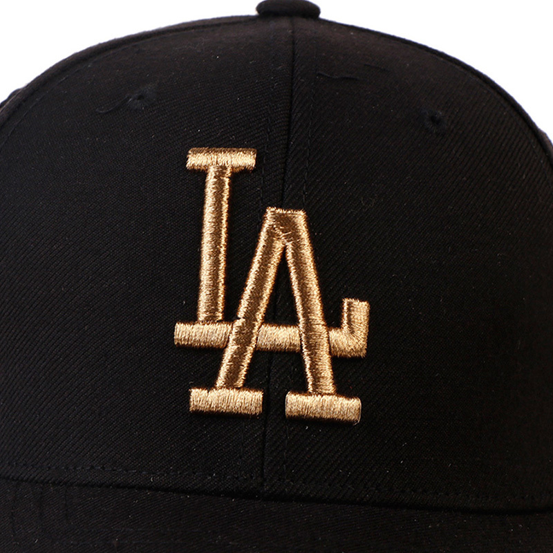 MLB棒球帽 黑色金标LA无侧标 32CPIG741-07L·黑色金标LA无侧标