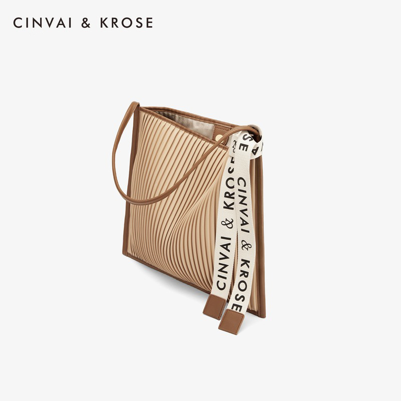 CinvaiKrose 包包包包潮百搭托特包大容量女包单肩包B6241·卡其色