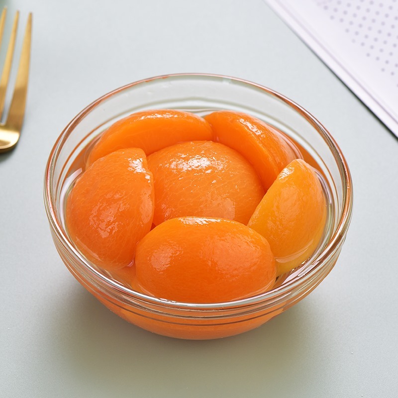 【精选优品】糖水甜杏水果罐头 425g*6罐 方便速食