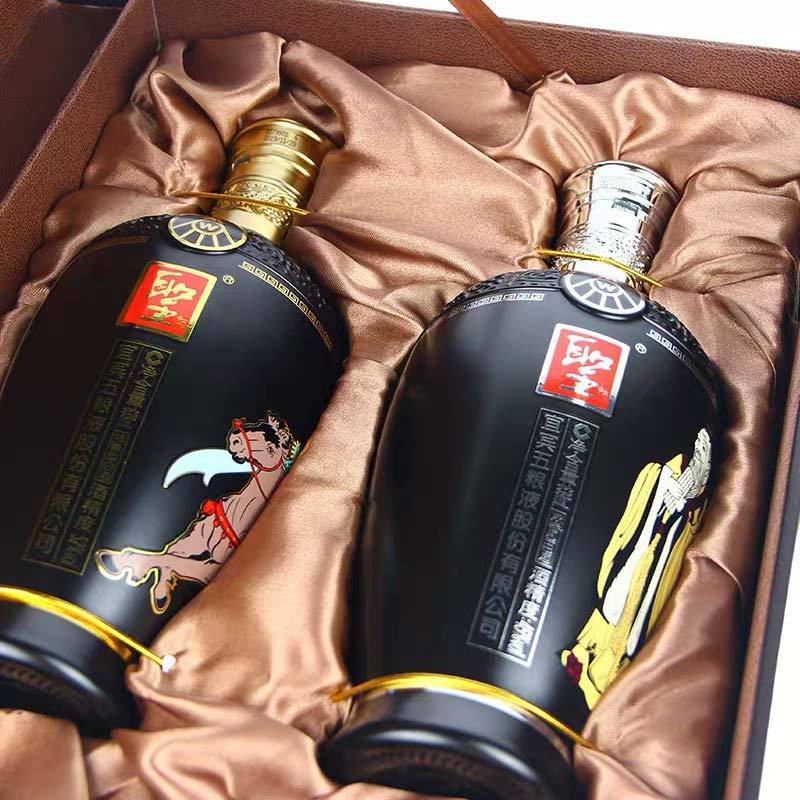 【桃子坊】白水杜康文武双圣52°浓香型白酒礼盒500ml/瓶*2瓶