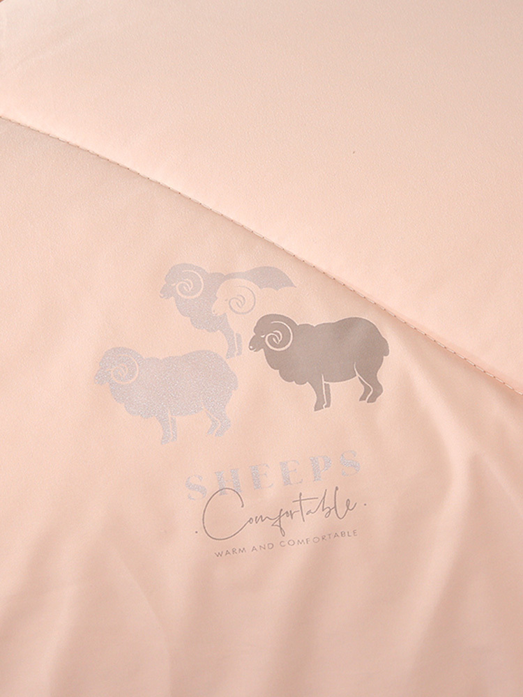 【合众精选】悠梦嘉居 澳兰纯羊毛被200x230cm 粉色YB8-080