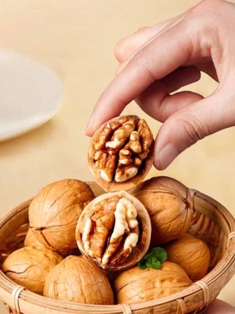 【买三赠一】新疆薄皮烤核桃500克*4袋（草本味）熟核桃 坚果 酥脆可口
