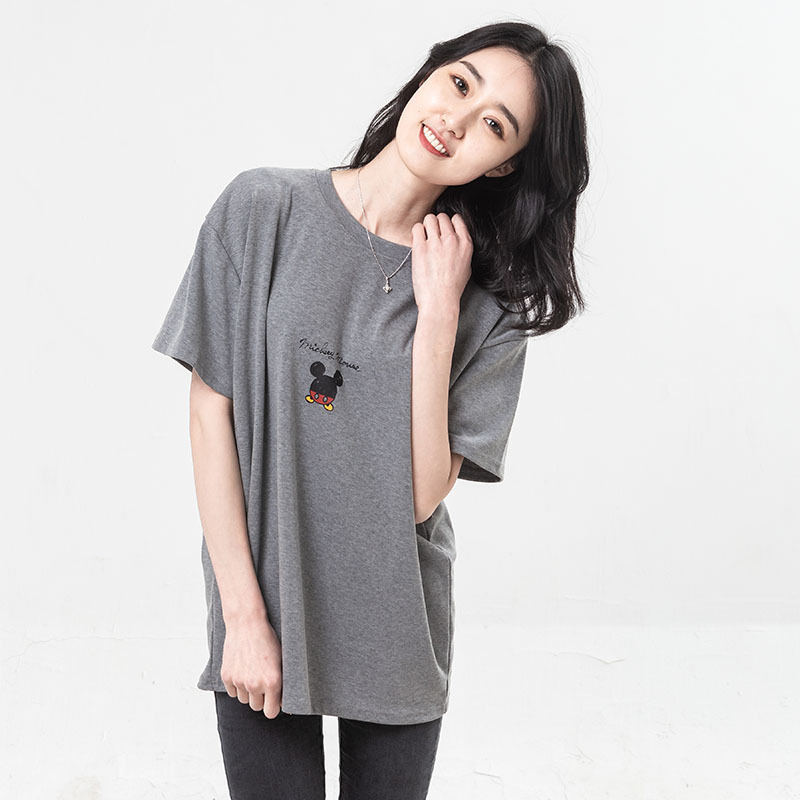 【亲子款】梦丝逸男女2020新款韩版T恤·灰色成人款