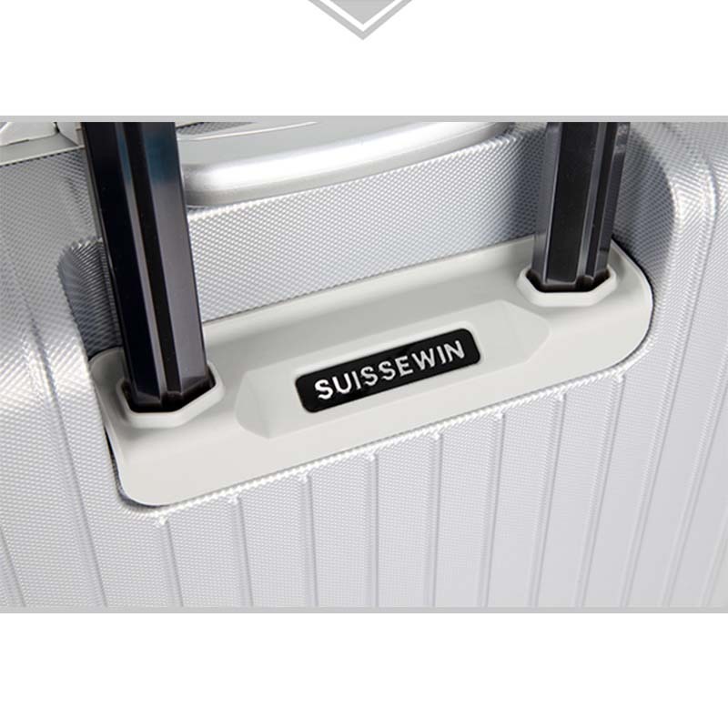 瑞士军刀SUISSEWIN前开盖铝框PC商务旅行箱拉杆箱SN8610·黑色