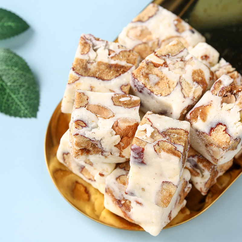 枣粮先生坚果乳酪牛轧雪花酥125g3包雪花酥