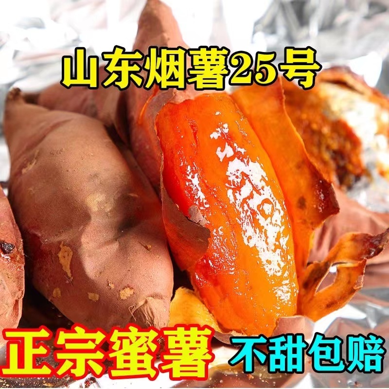 山东-烟薯25号大果5斤（净重4-5斤左右）【软糯香甜·皮薄如纸】