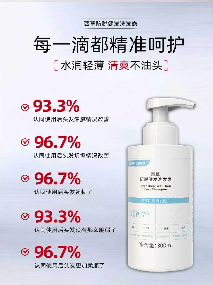 【溯源福利】西草 防脱健发洗发露 300ml/瓶