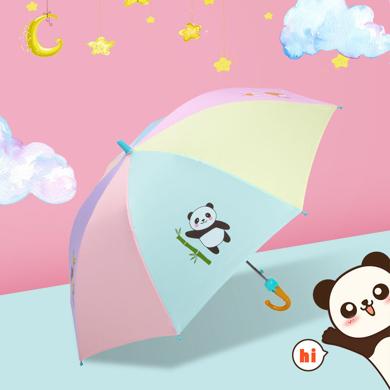 天堂伞 正品儿童雨伞 可爱卡通超轻彩虹伞学生宝宝迷你长柄伞·兔子