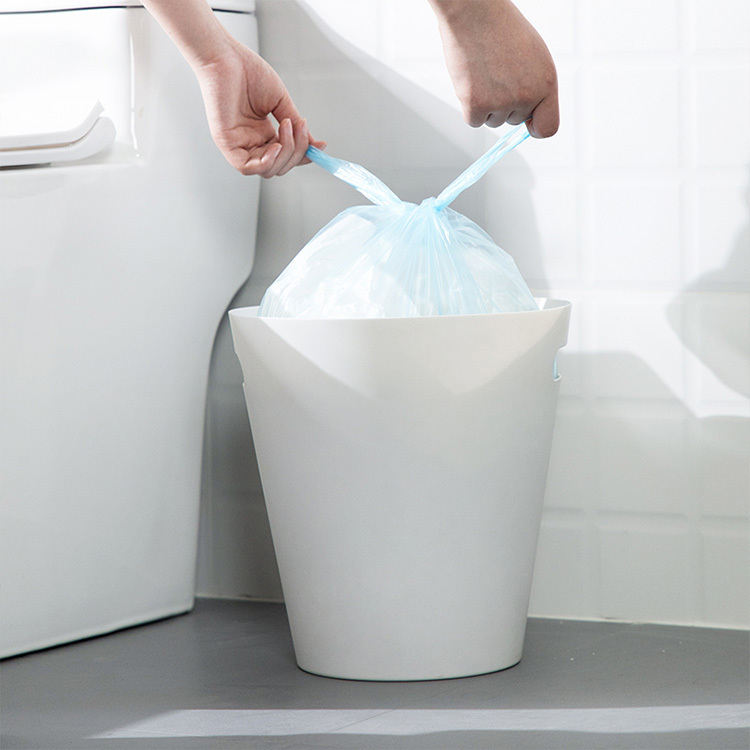 茶花垃圾分类垃圾桶家用创意无盖纸篓筒垃圾袋颜色随机·手提垃圾袋-L60