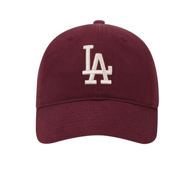 MLB男女通用情侣款休闲时尚棒球帽鸭舌帽32CP66111酒红色LA·酒红色LA