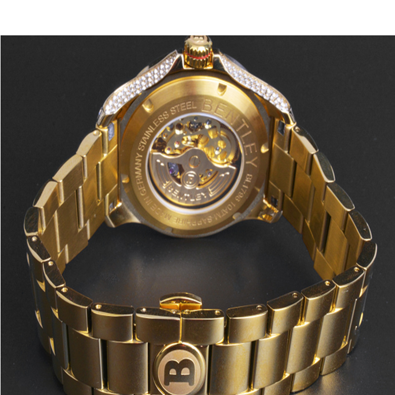 bentley德国进口家徽限量机械表