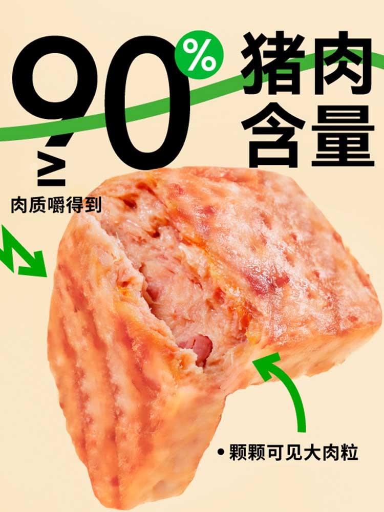 山林黑猪午餐肉200g*1盒（5片）+赠送40g*1片