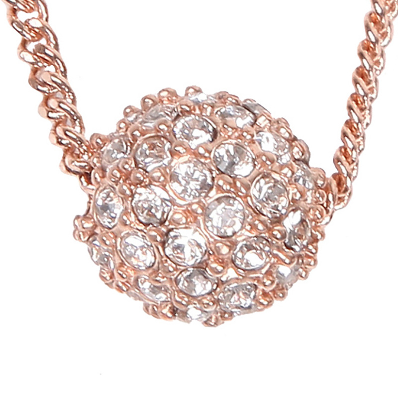 givenchy纪梵希球形碎钻玫瑰金项链玫瑰金