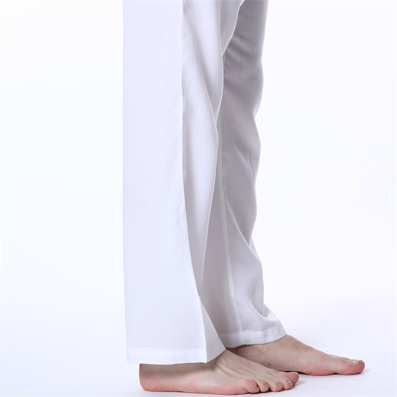凯瑞斯全天丝梭织长裤·米白色