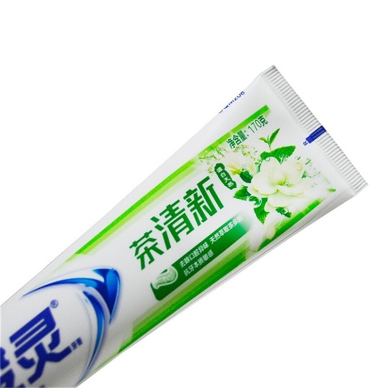 冷酸灵 茶清新牙膏 （茉莉香型茶 清新口气）170g.