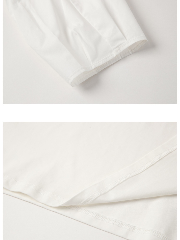 【95棉】凯诗帕宽松印花中袖T恤6445·白色