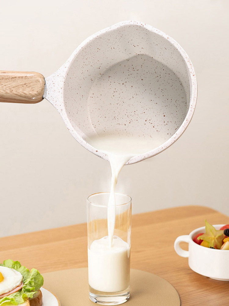 麦饭石家用热油小锅 450ml容量