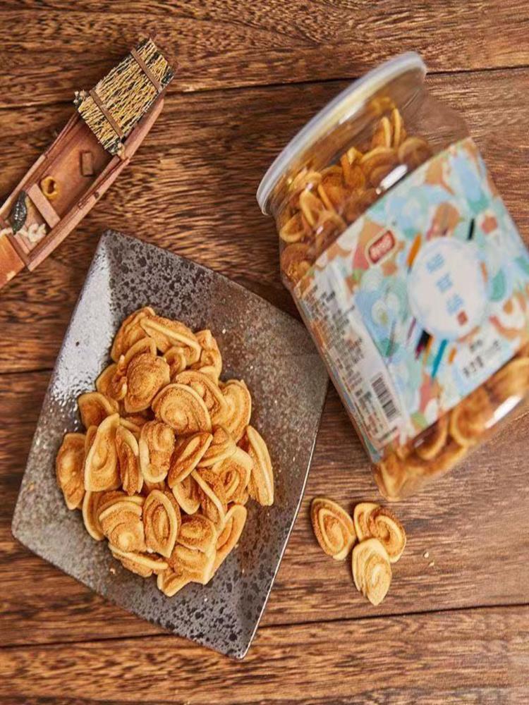 原味猫耳朵 300g*2罐 休闲零食网红猫耳酥儿时怀旧味道食品罐装薄脆