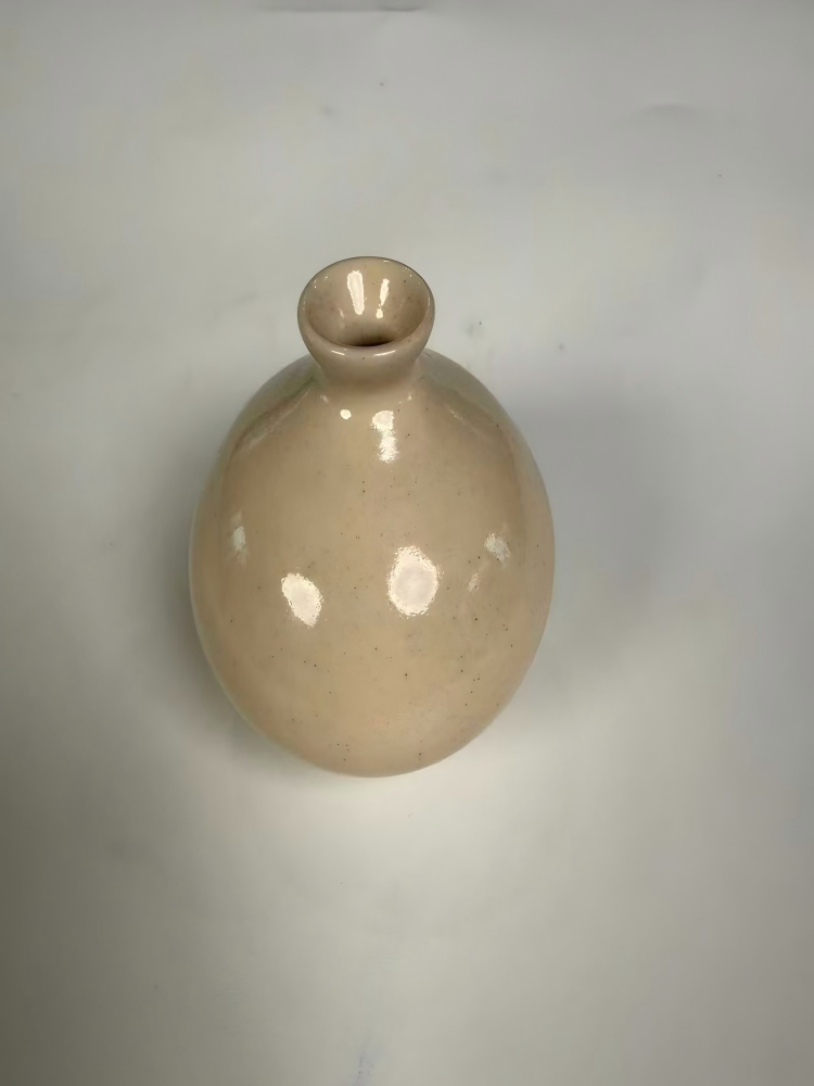 全手工原矿釉白玉点翠小天球