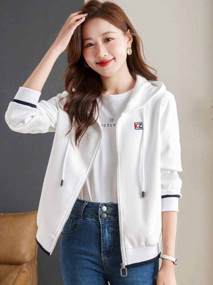 轩凌子拉链连帽外套S82330121·大红色