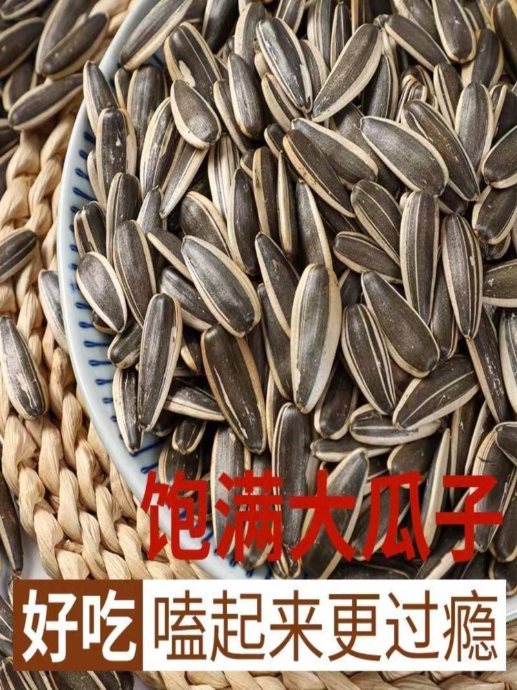 原味炒瓜子 250g*3袋 葵花籽炒熟干炒瓜子大颗粒追剧炒瓜子零食