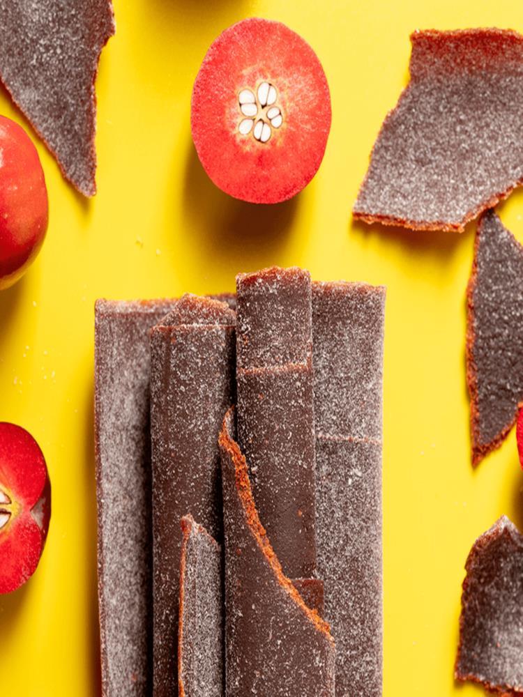 【新疆伊犁直发】红肉果丹皮 100g*4根 六星街红肉海棠果丹皮 酸甜可口