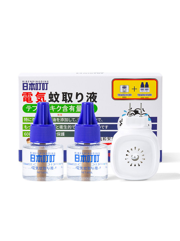 日本叮叮电热蚊香液套装三组（蚊香液45ml*6+加热器*3）