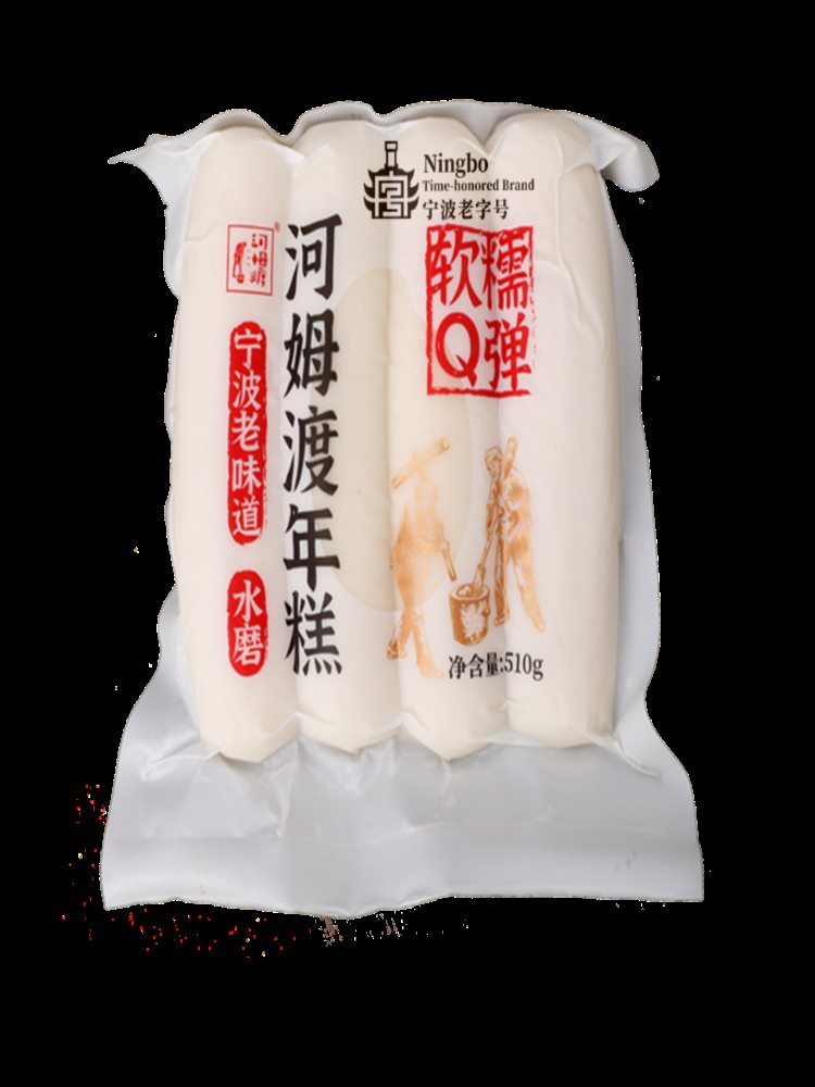 【宁波老字号】河姆渡水磨年糕510g*5袋 Q弹软糯真空包装