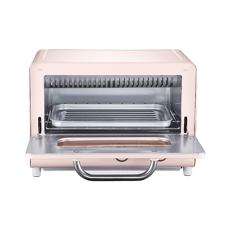 美的（Midea）家用小烤箱 双石英管匀热  多功能烧烤 PT12A0·粉色